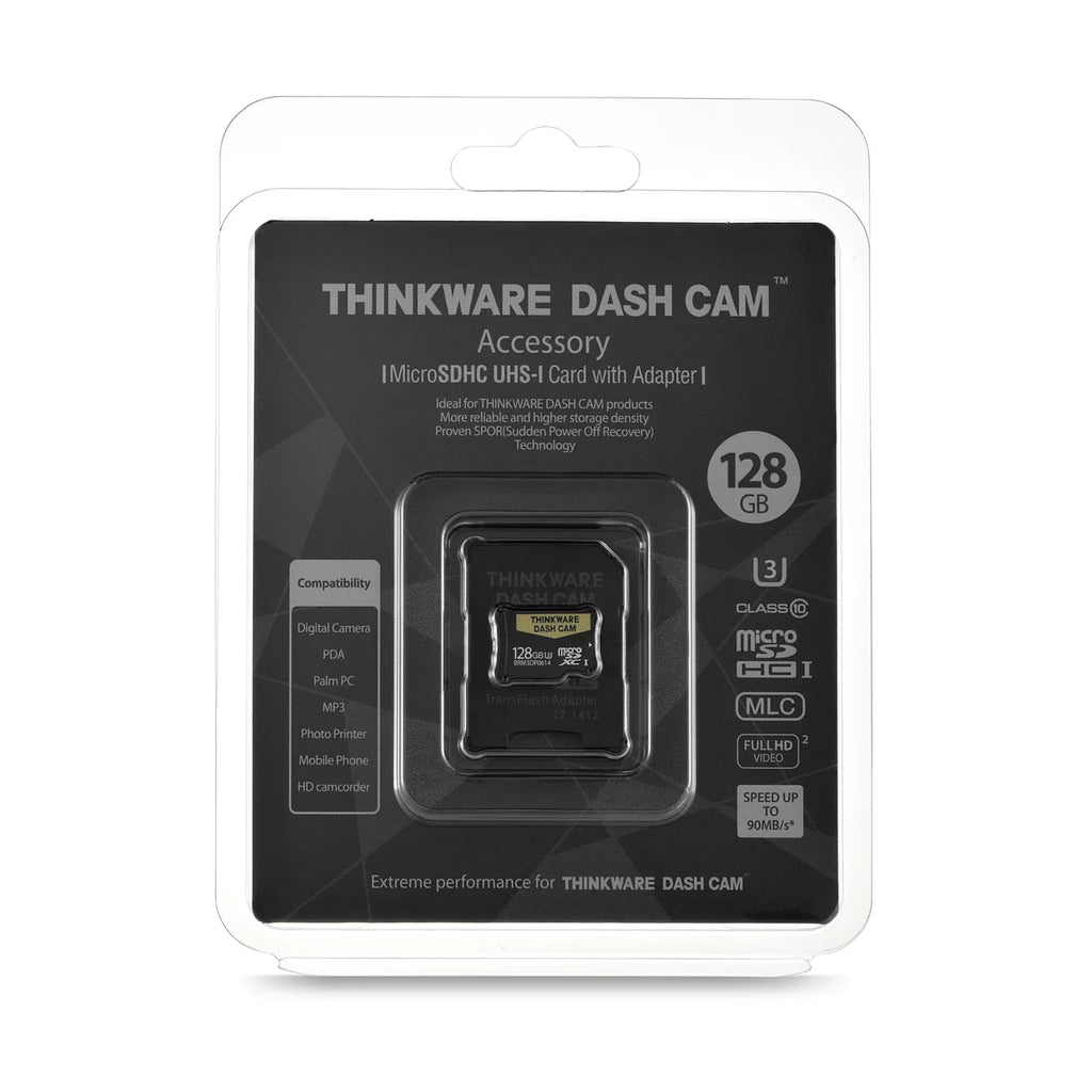 128GB MicroSD Card for all Thinkware Dash Cams, Industrial Grade