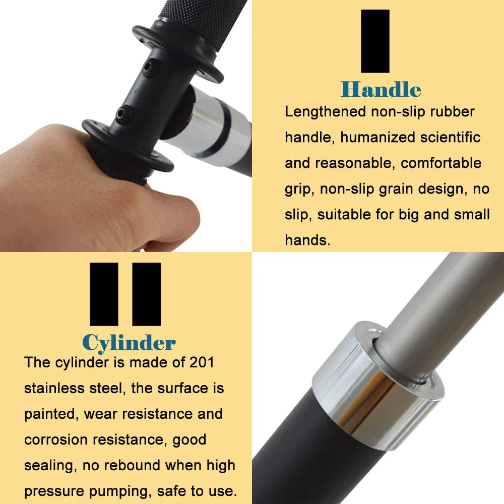 Techtongda 5800PSI Four Stage High Pressure  Hand Operated Air Pump Inflator Hunting