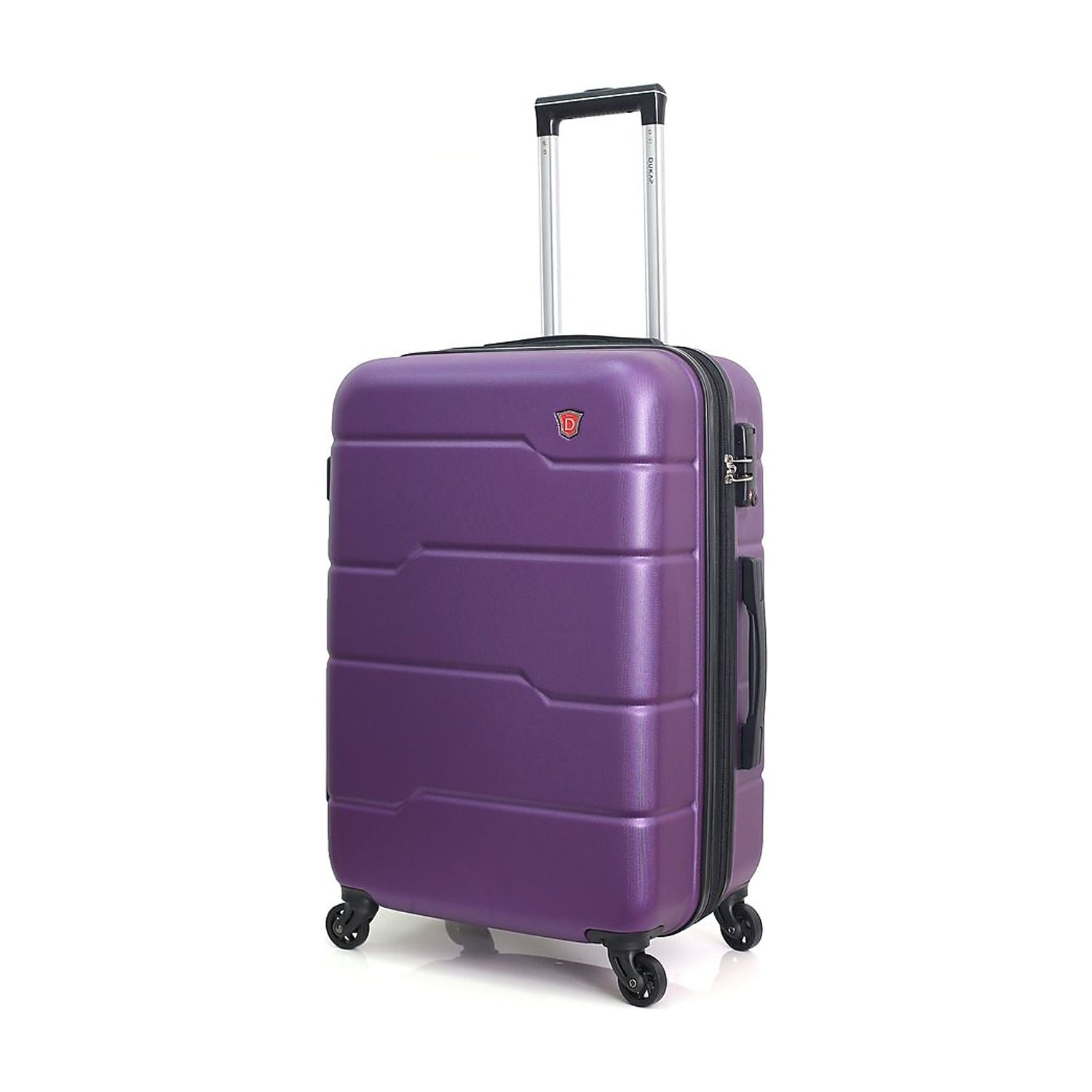 Plastic Carry-On Luggage Purple (-)