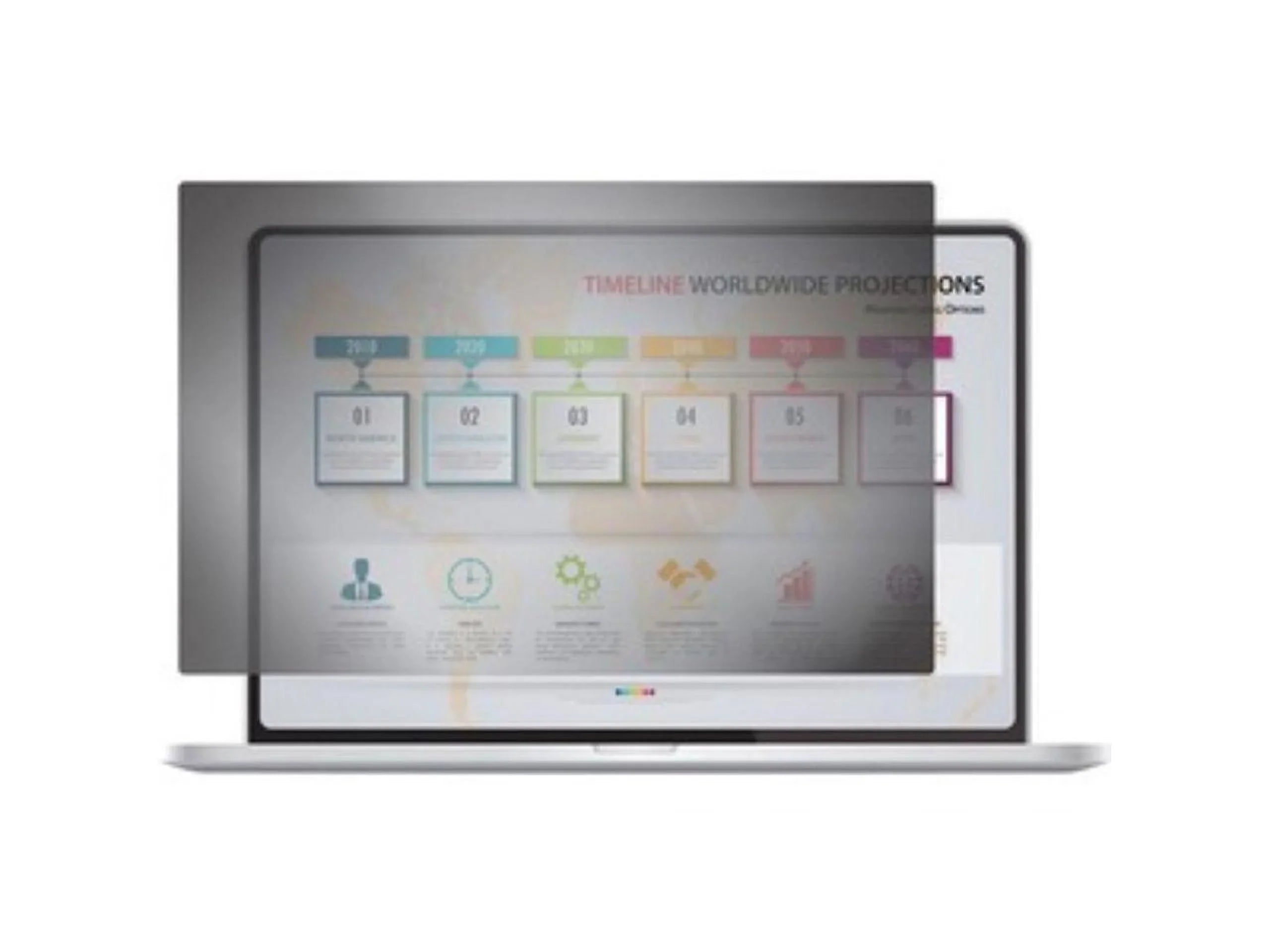 Rocstor - PrivacyView Privacy Filter for 14" Widescreen Laptop, Black