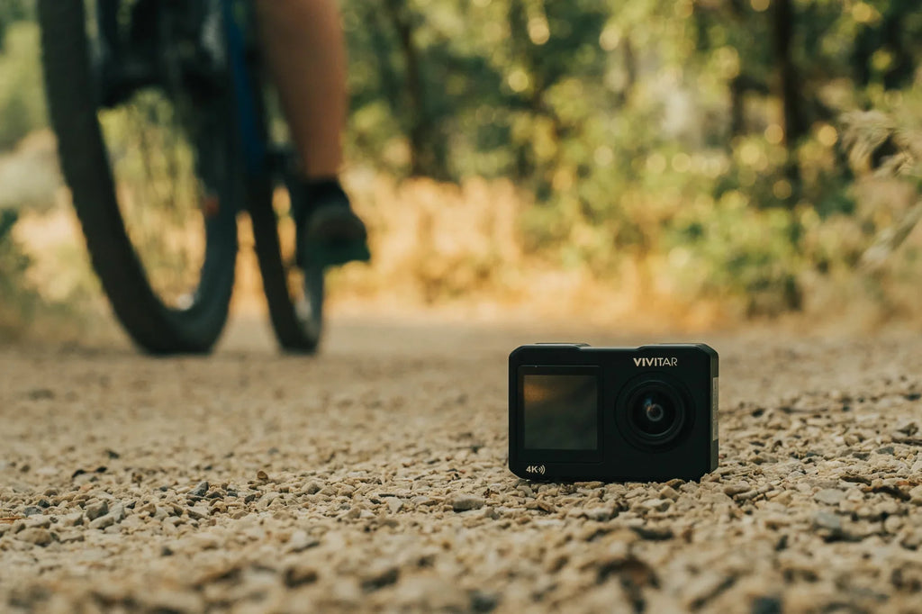 Vivitar  4k Dual-Screen Action Cam, 16MP  Waterproof Digital Video Camera with Built in Gimbal