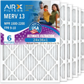 24x36x1 Air Filter  13 Comparable to  1500 - 2200 &  9 Electrostatic Pleated Air Conditioner Filter 6 Pack   Premium  Made 24x36x1 Furnace Filters by     .
