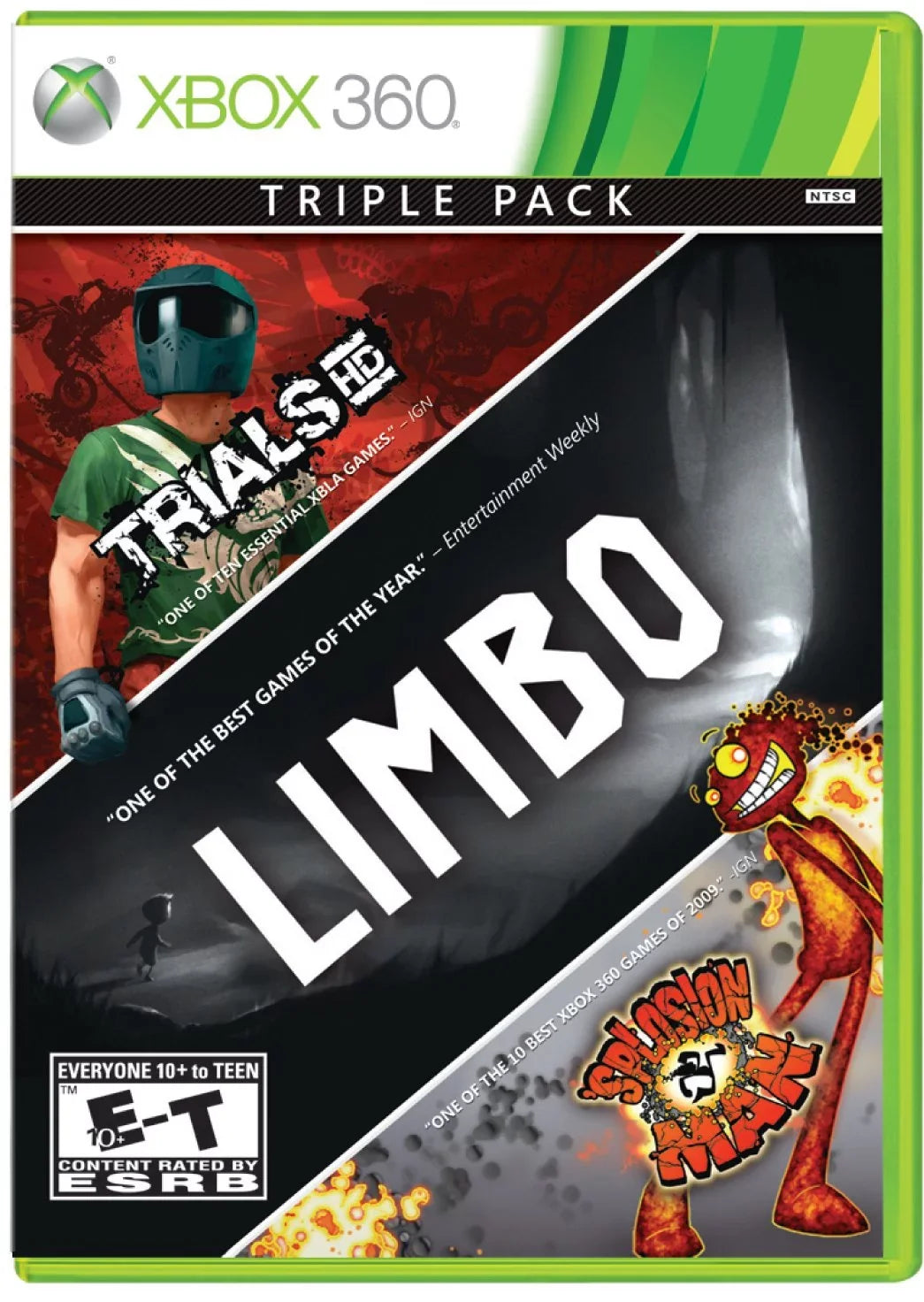 3-Pack Bundle: Limbo, Trials , and 'Splosion Man' for Xbox 360