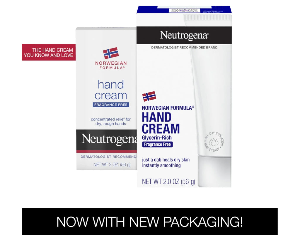 Neutrogena Hand Cream Norwegian Formula Fragrance Free for Chapped Skin 2 Oz 3PK