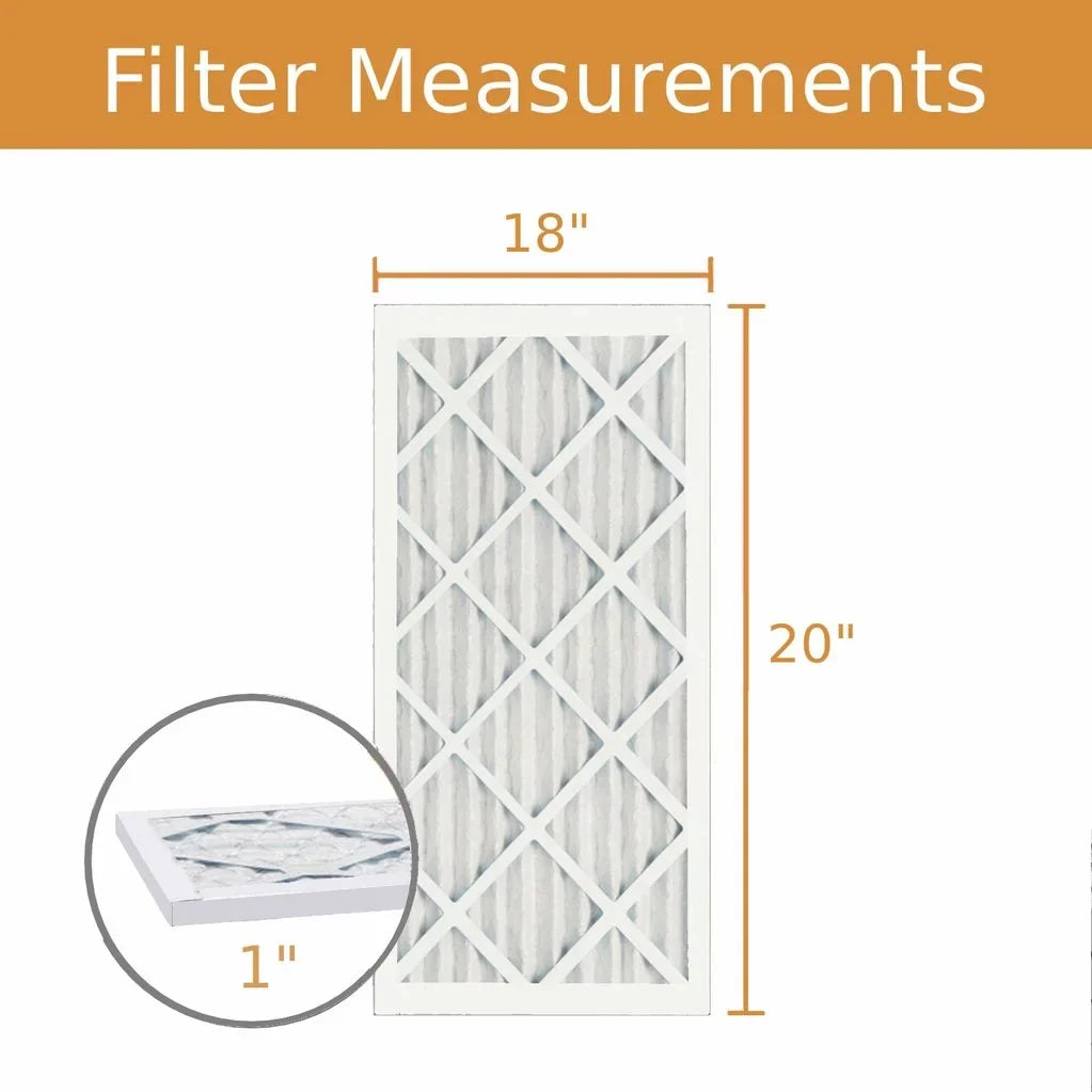 18x20x1 Key Pleat Purolator Air Filter -  8 (6 Pack)
