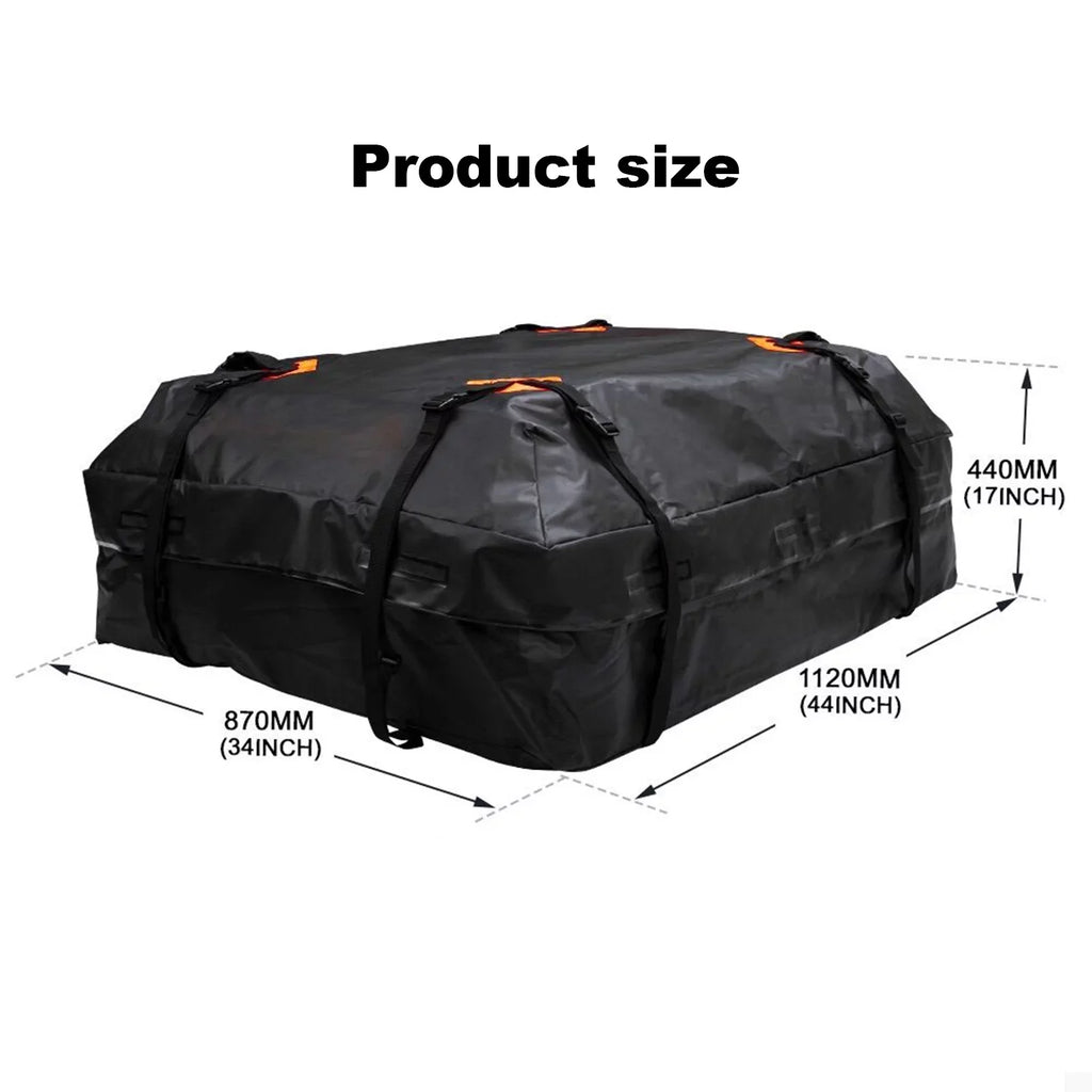 Htovila 600D Waterproof Cargo Bag Car Roof Cargo Carrier Universal Luggage Bag Storage Cube Bag for Travel Camping
