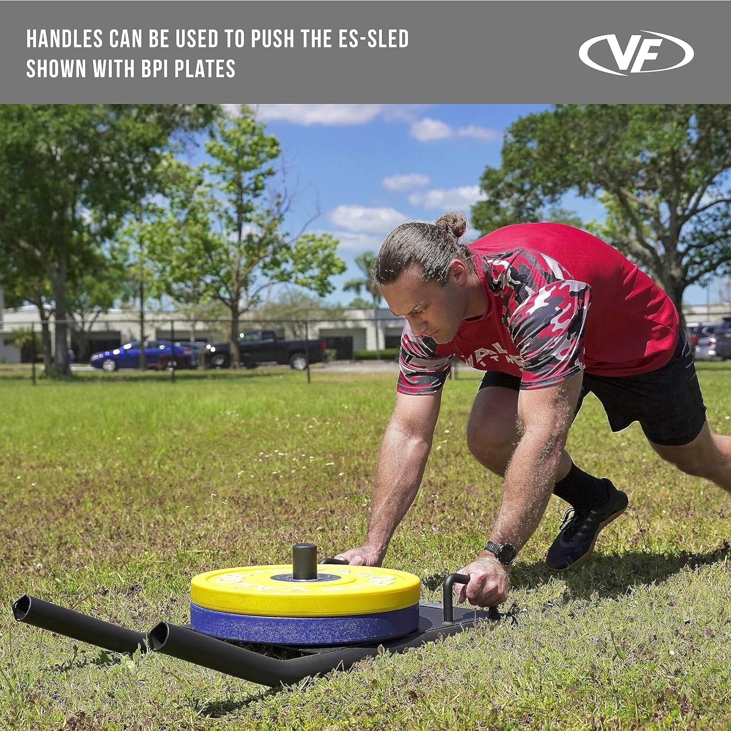 Valor Fitness - Agility Sled with Harness & Straps (Push, Pull, and Drag Sled)