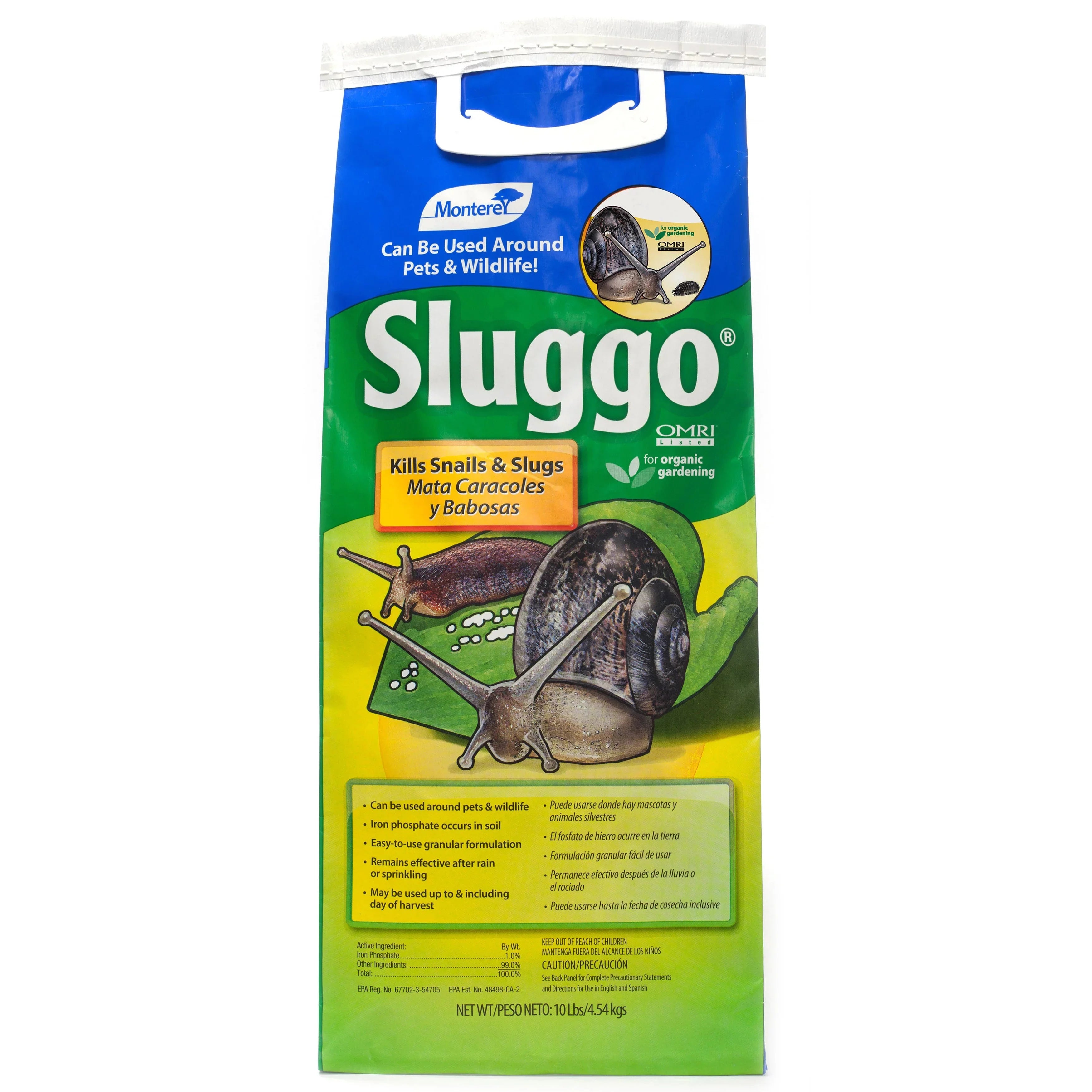 Lawn & Garden Products Inc  Monterey 10 No. Sluggo Snail & Slug Bait