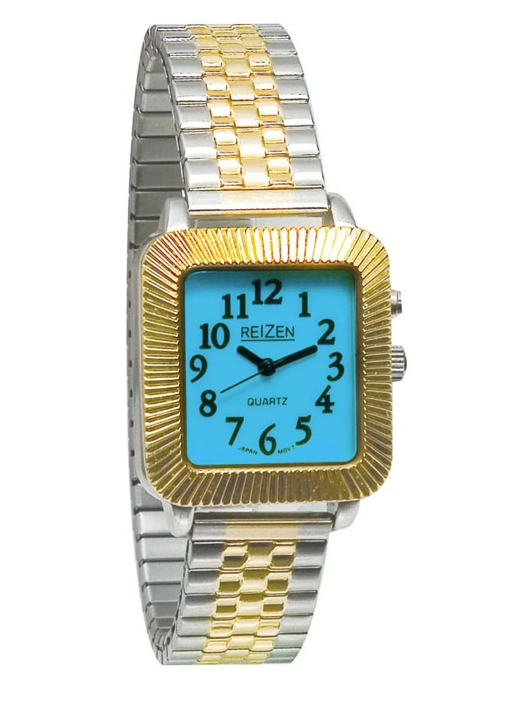Unisex Glow-in-the-Dark Watch - Square Face with Expansion Band