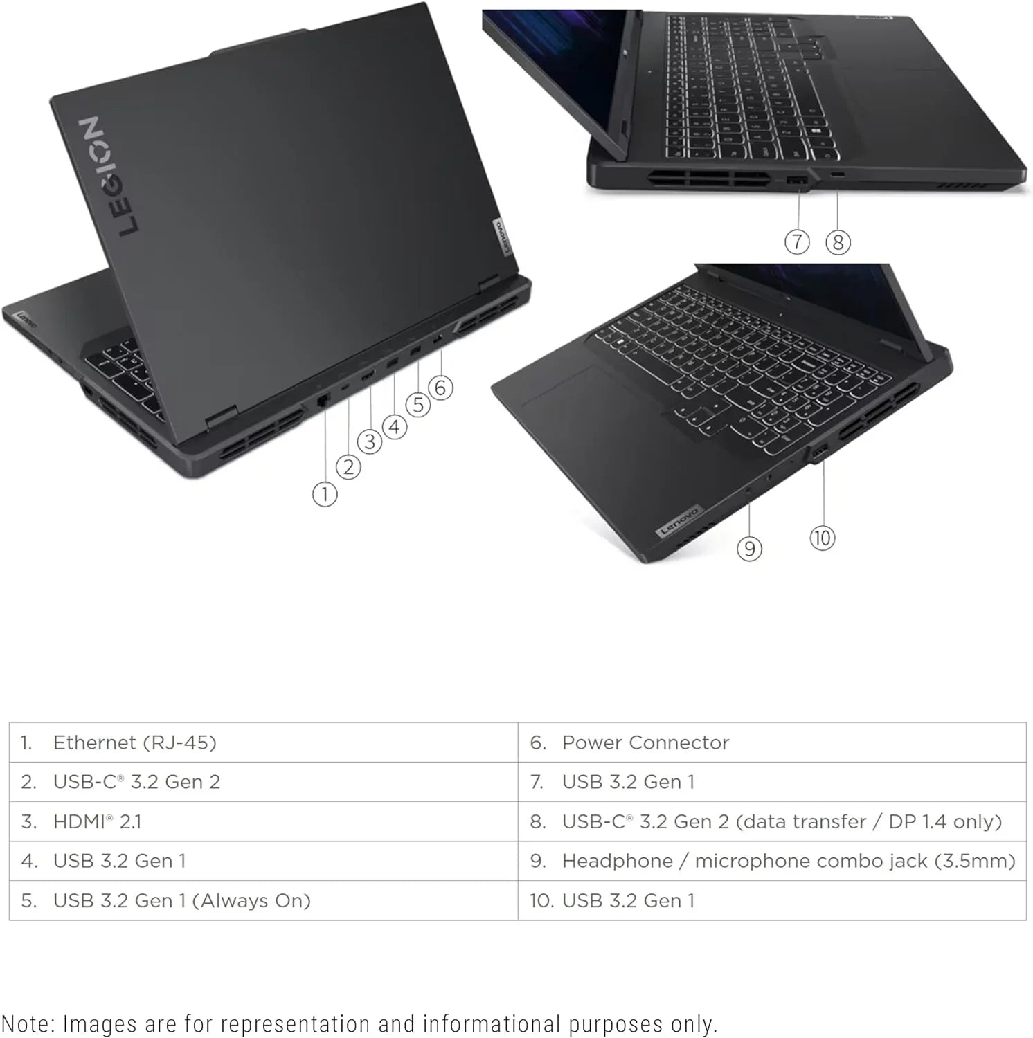 Lenovo Legion Pro 5i Gaming Laptop, 13th Gen Intel Core i7-13700HX, 16   Ram, 2  PCIe , 16" (2560x1600), Nvidia Geforce  4060, Windows 11 Home
