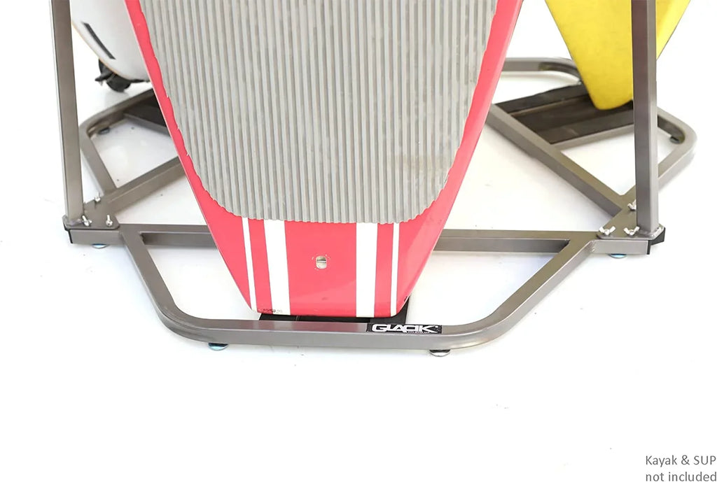 Glacik  27.5 in. Vertical Storage Rack for 3 Kayak &  Paddle Boards, Grey
