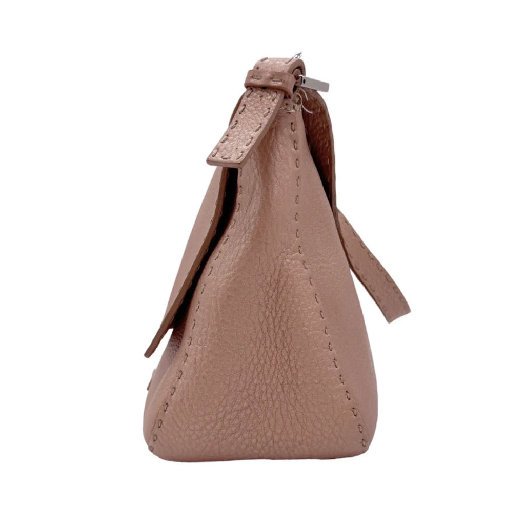 Pre-Owned  Shoulder Bag Selleria Leather Metallic Pink Women's 2381-8BR102--039 z0591 (Good)