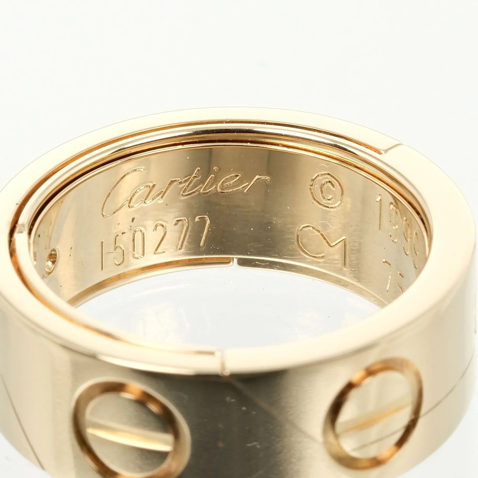 Pre-Owned Cartier Astro Love size 9 ring,   yellow gold, approx. 11.68g  (Good)