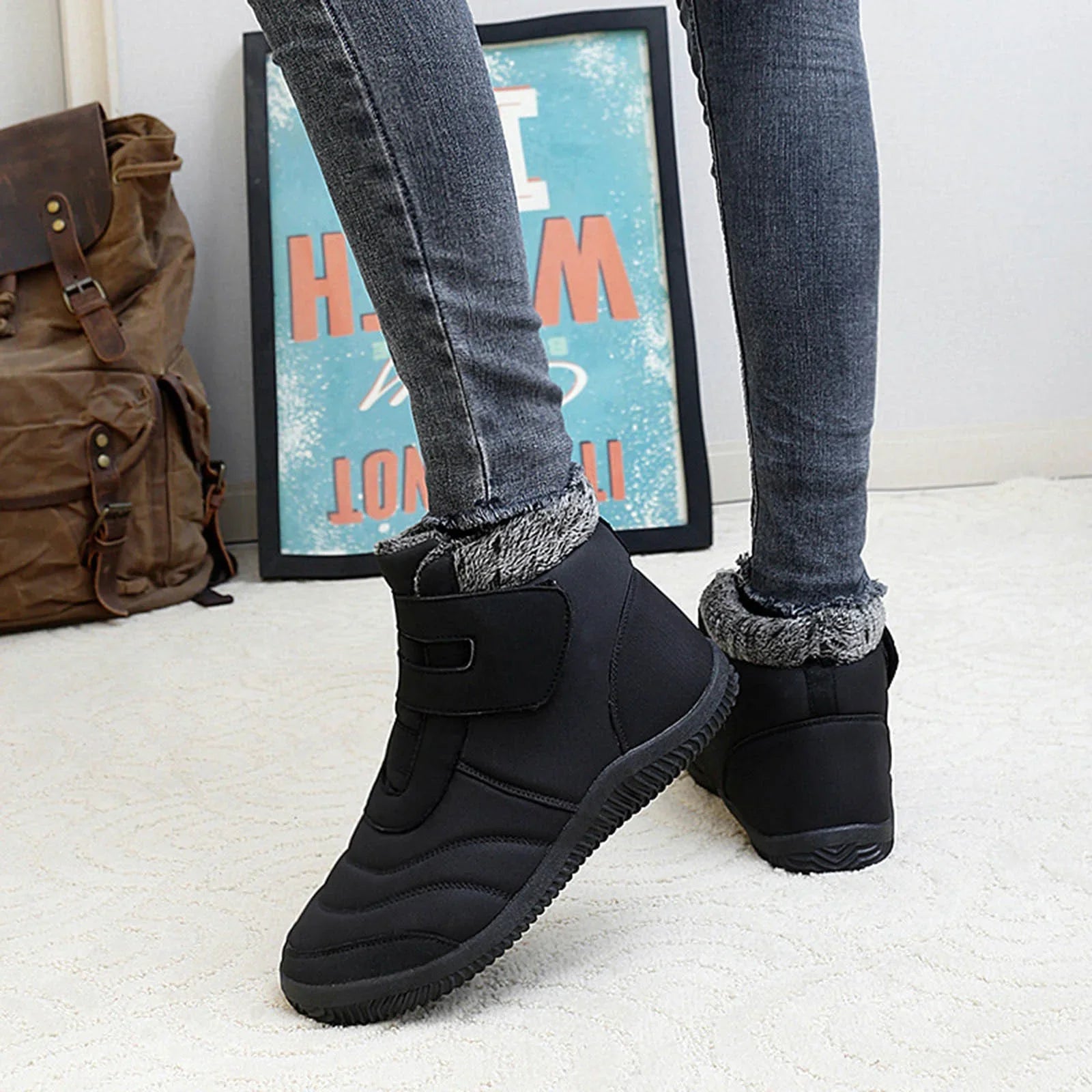 Women's Winter Plus Cotton Thickened High Top Casual Cotton Boots Outdoor Fashion Warm Snow Boots Winter Snow Boots Women Water Proof Snow Boots for Women Size 12 Wide Width Women's Snow Boots Size 12