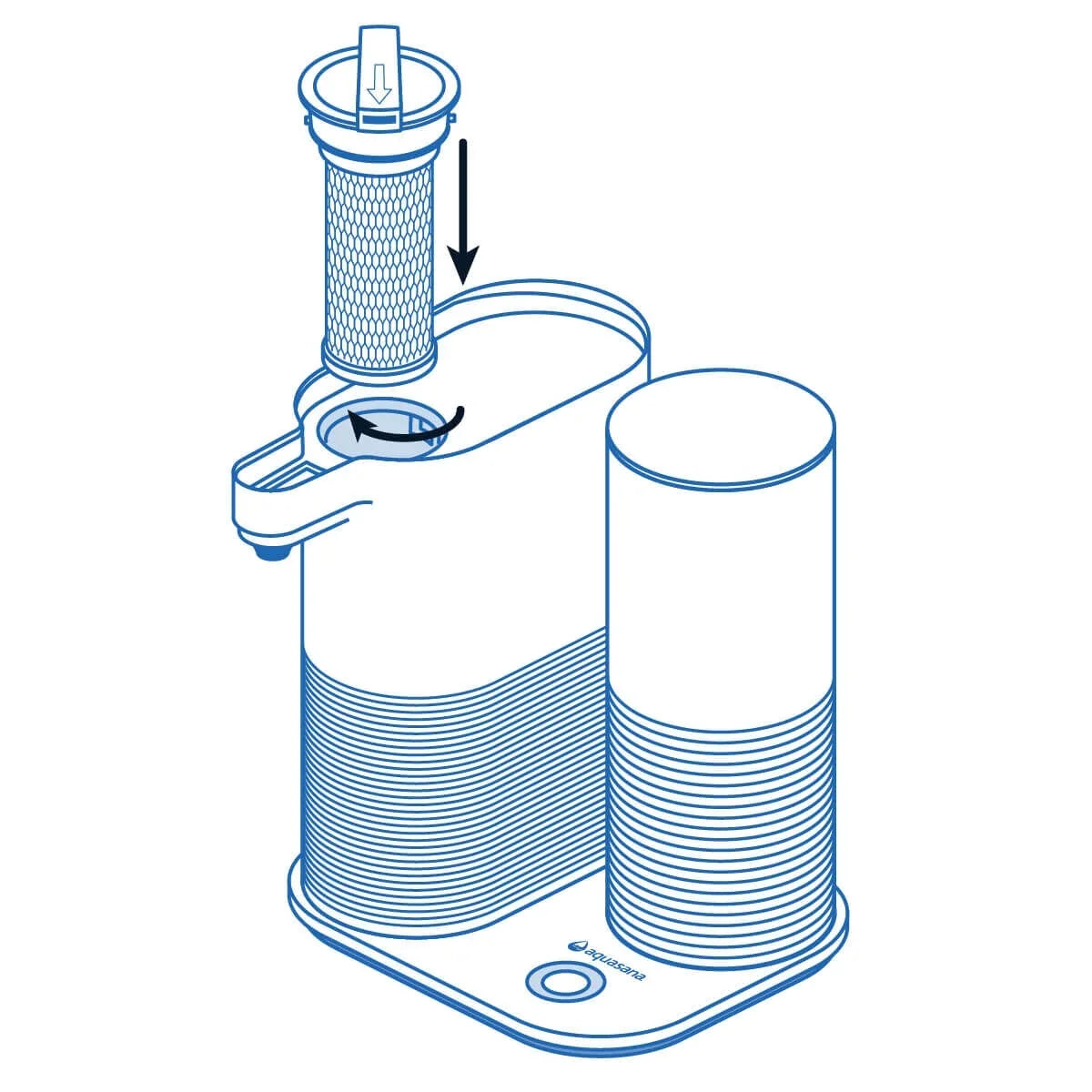 Aquasana Filter Replacements for Clean Water Machine - 2 Pack - --