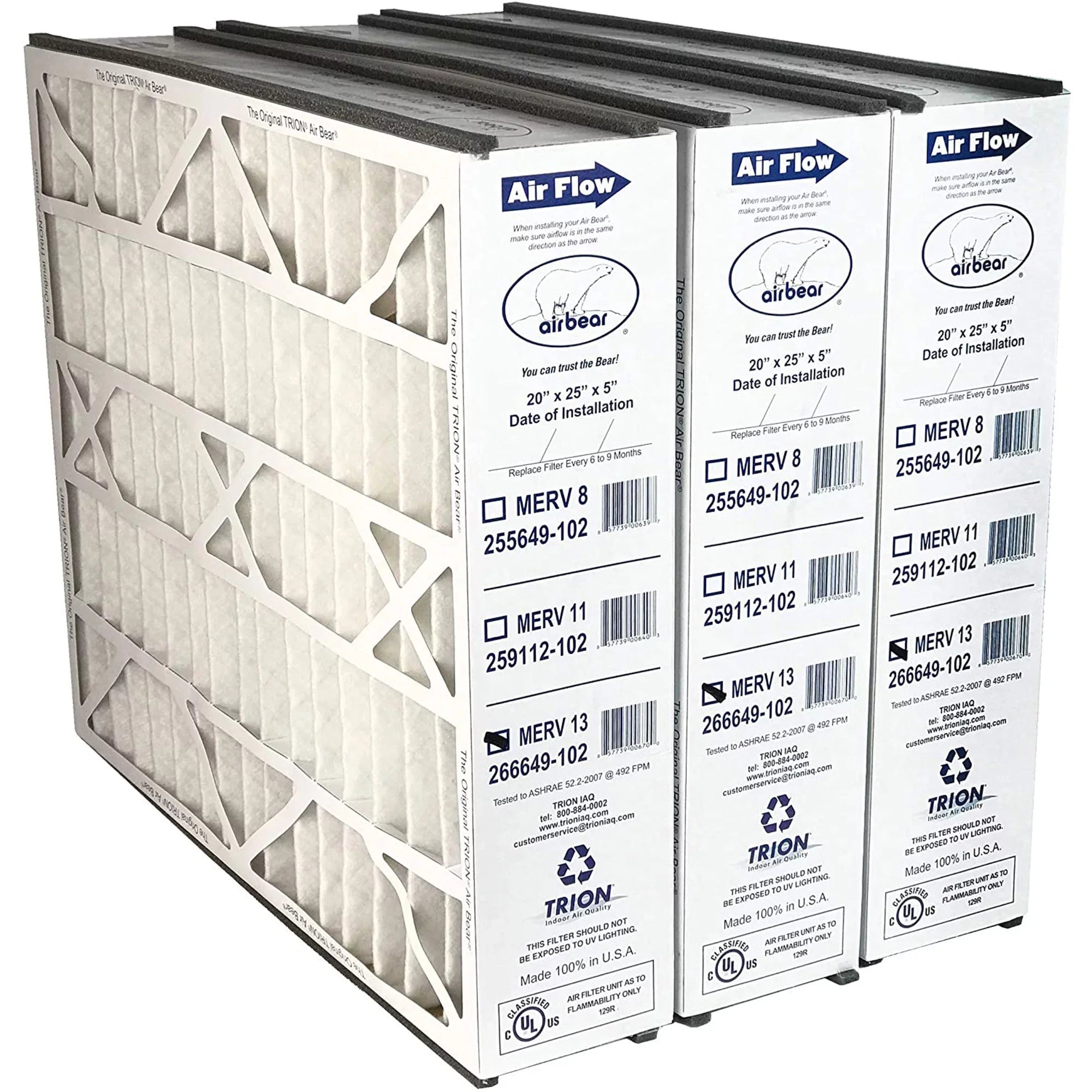 Trion Air Purifier Filter Replacement Pack for Air Cleaner Purification