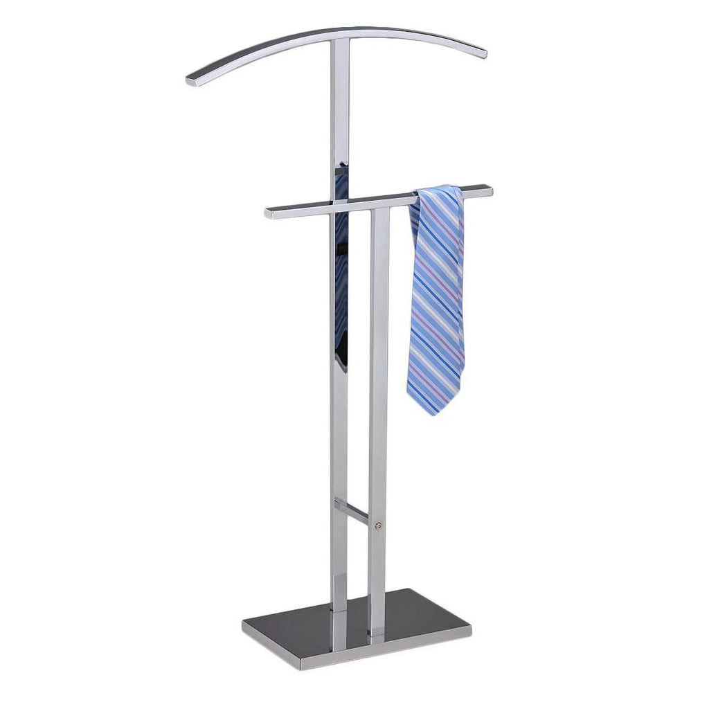 Kings Brand Furniture Chrome Metal Suit Rack Valet Stand