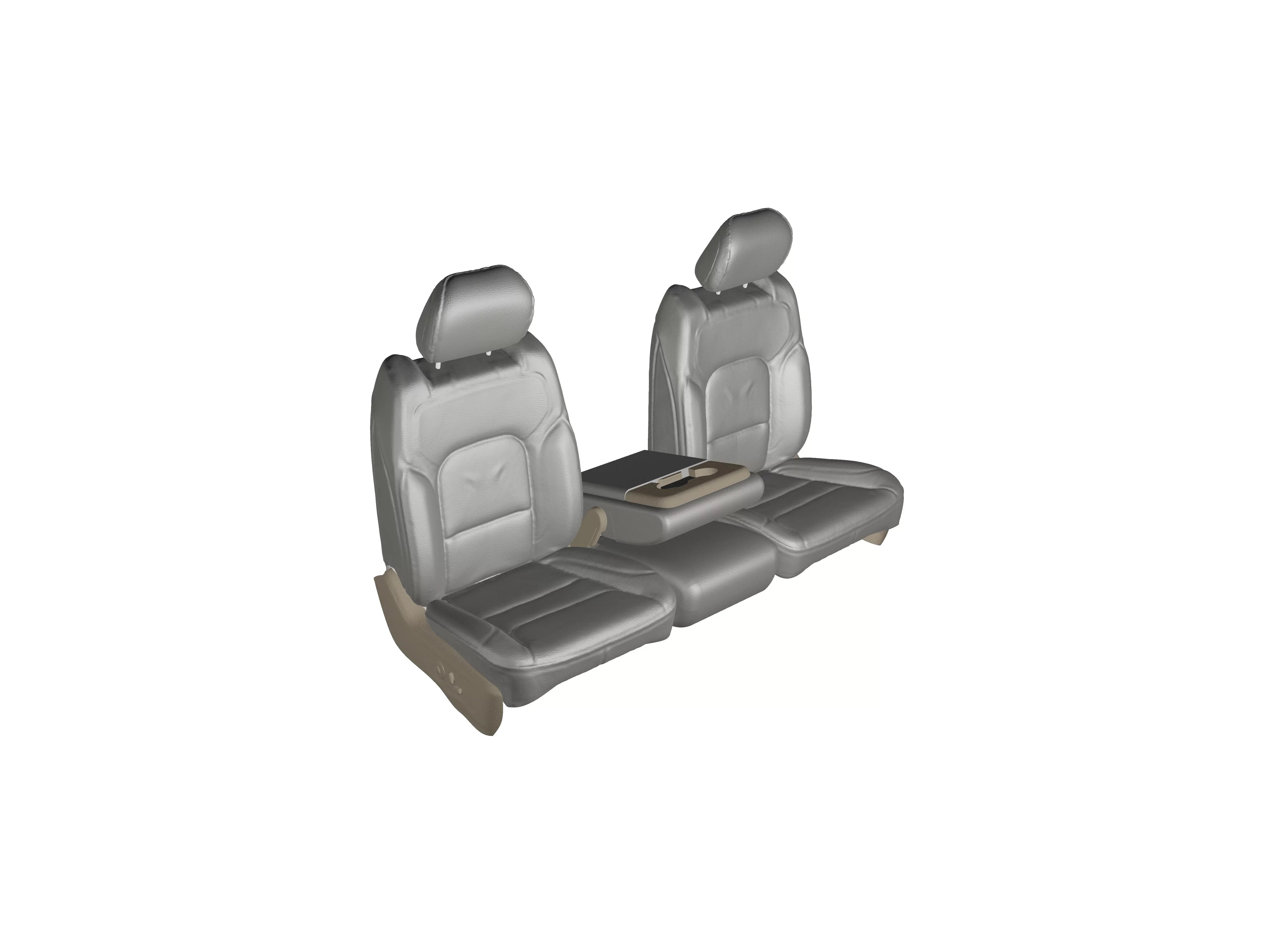 '- 2013-2019 1500-3500 and the 2020-2022 Classic Dodge Ram with opening console with 3 cupholders, in Gray Endura