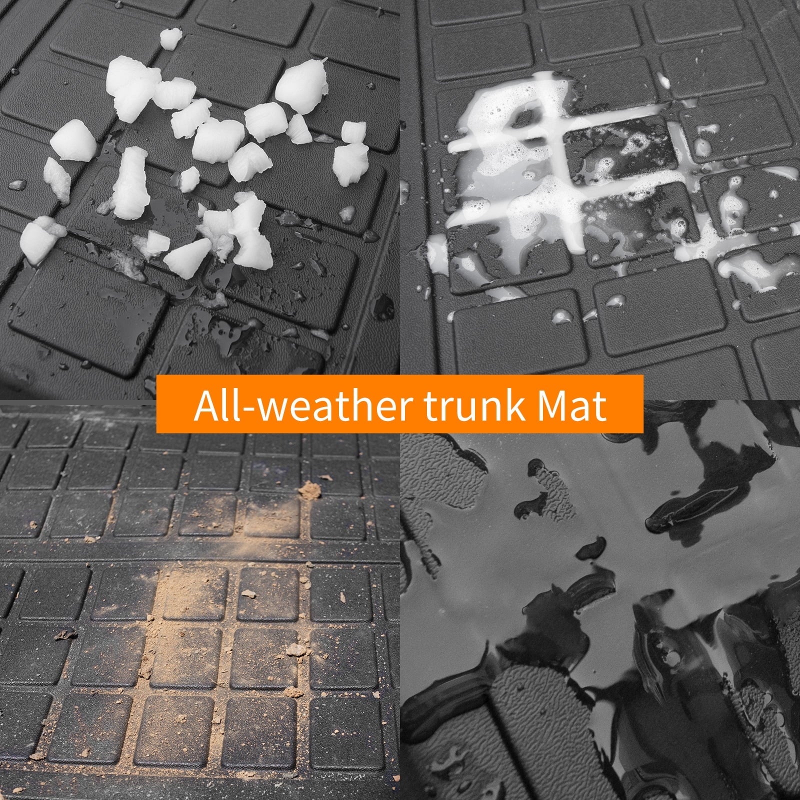 Fit 2019 2020 2021 2022 2023 Toyota Rav4 Trunk Mat  Cargo Liner All Weather Rubber Mat Toyota Rav4 Accessories (Rear Trunk Mat)