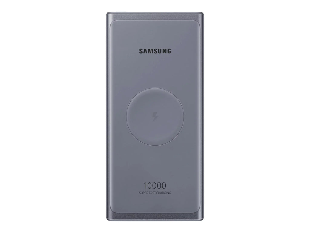 Samsung 10000mAh Super Fast 25W Portable Wireless - Charger Battery - Silver