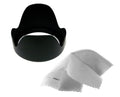 Olympus  - Pro Digital Lens Hood (Flower Design) (58mm) + Nw Direct Microfiber Cleaning Cloth.