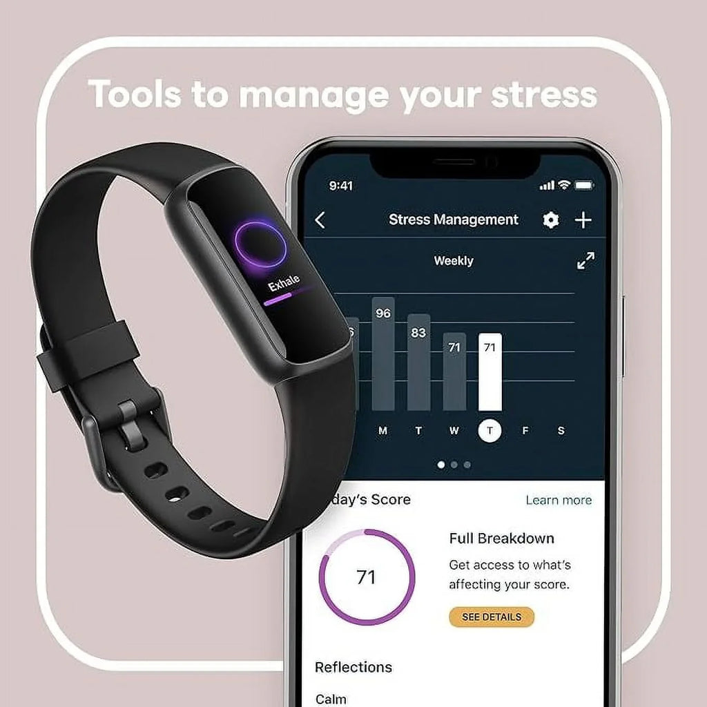 Open Box Fitbit Luxe-Fitness Wellness-Tracker Stress Management Sleep-Tracking