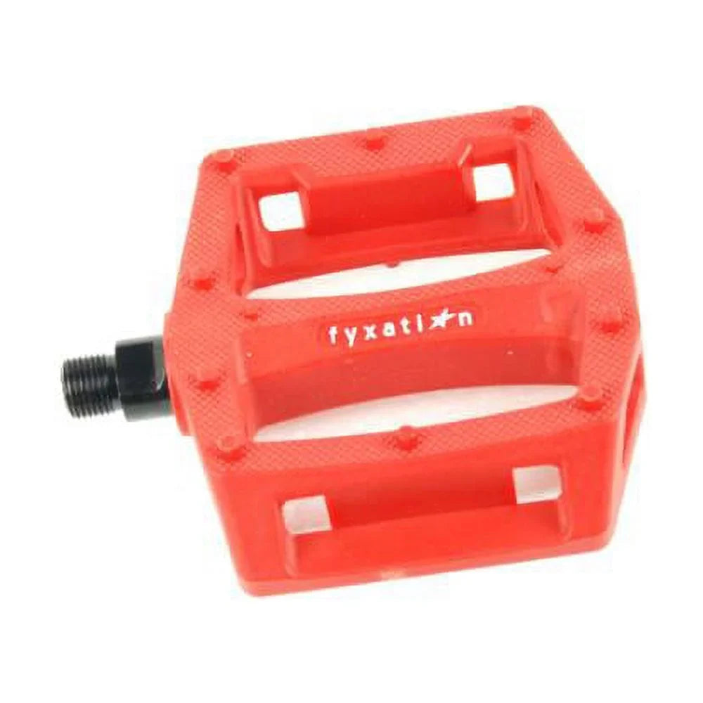 Fyxation Gates Pedals - Platform, Composite/Plastic, 9/16", Red