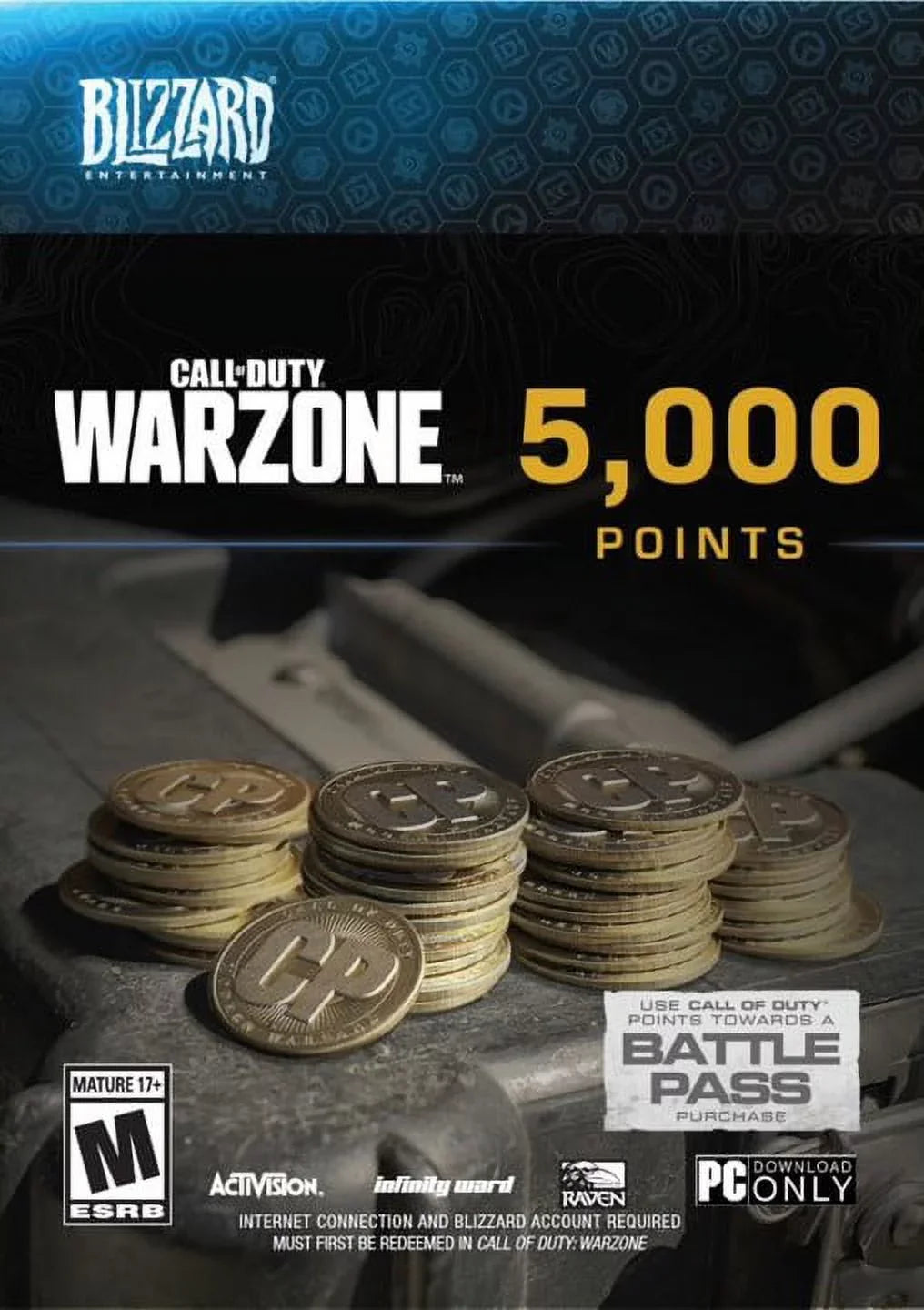 Blizzard Call of Duty Warzone 5000 Points, Activision,  [Digital Download]