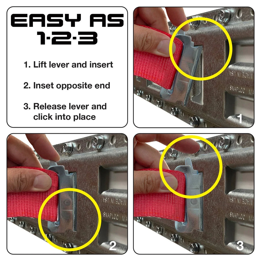 '- Fast-Track -Track 32 Inch 2-Pack  Galvanized Steel Horizontal Vertical, Logistic Tie-Down for Pickups, Trucks, Trailers
