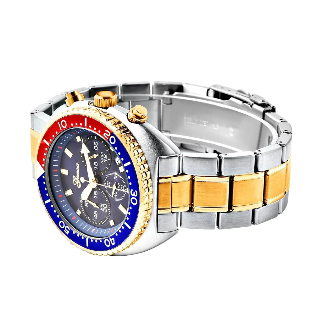 Genoa Water Resistant Watch for Dial Ion Plated Yellow Gold Strap Birthday Mothers Day Gifts for Mom