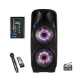 beFree Sound 2x's 10 Inch Woofer Portable Bluetooth Powered  Tailgate Party Speaker