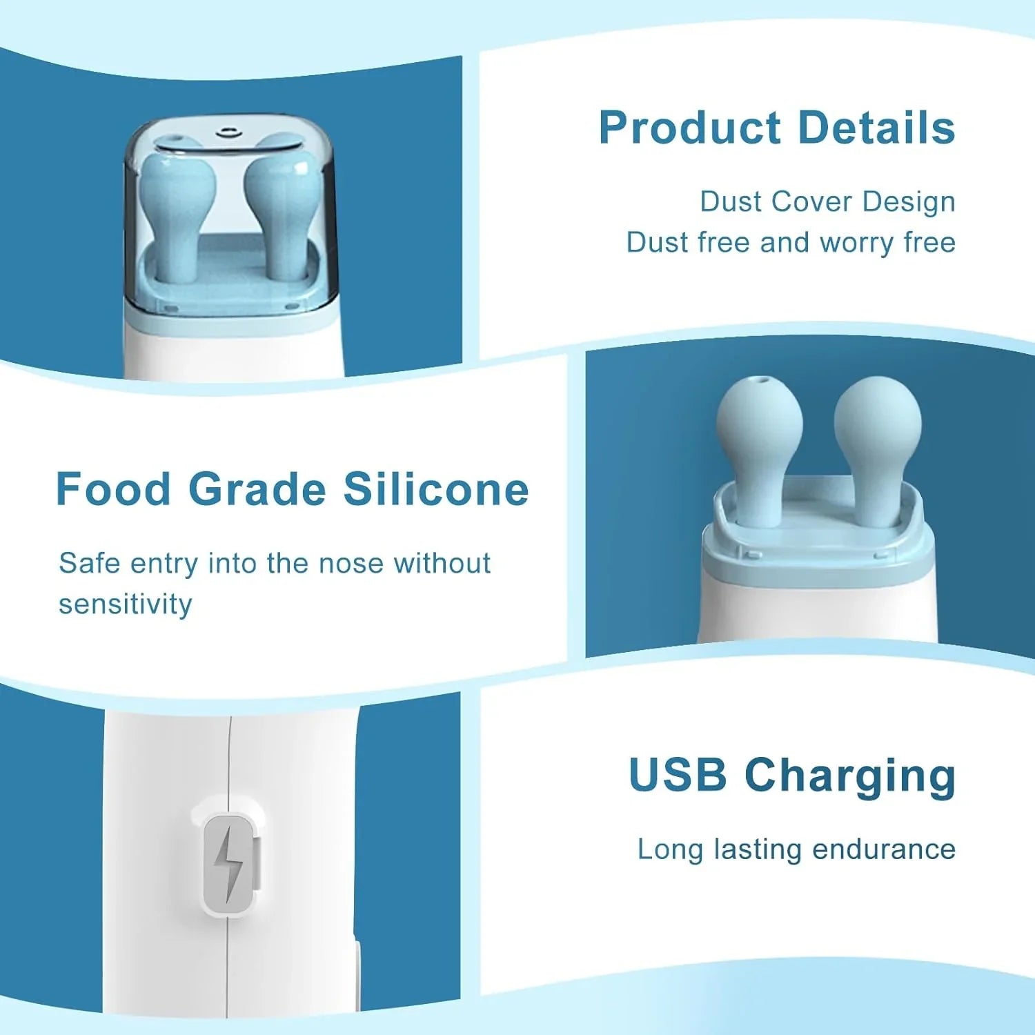 Ear Pressure Relief Device,  Cleared Balanced Ear Pressure Expander, Tinnitus Relief for Ringing Ears Dual Head, Eustachi Ear Unclogger, Single Side Plug Design with One Replacement Head