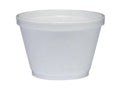 Dart Foam Containers, 6 oz, White, 50/Bag, 20 Bags/Carton -