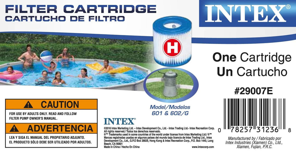 Intex 10 x 2.5 Foot Above Ground Pool, Filter Cartridge (2 Pack), and Pump