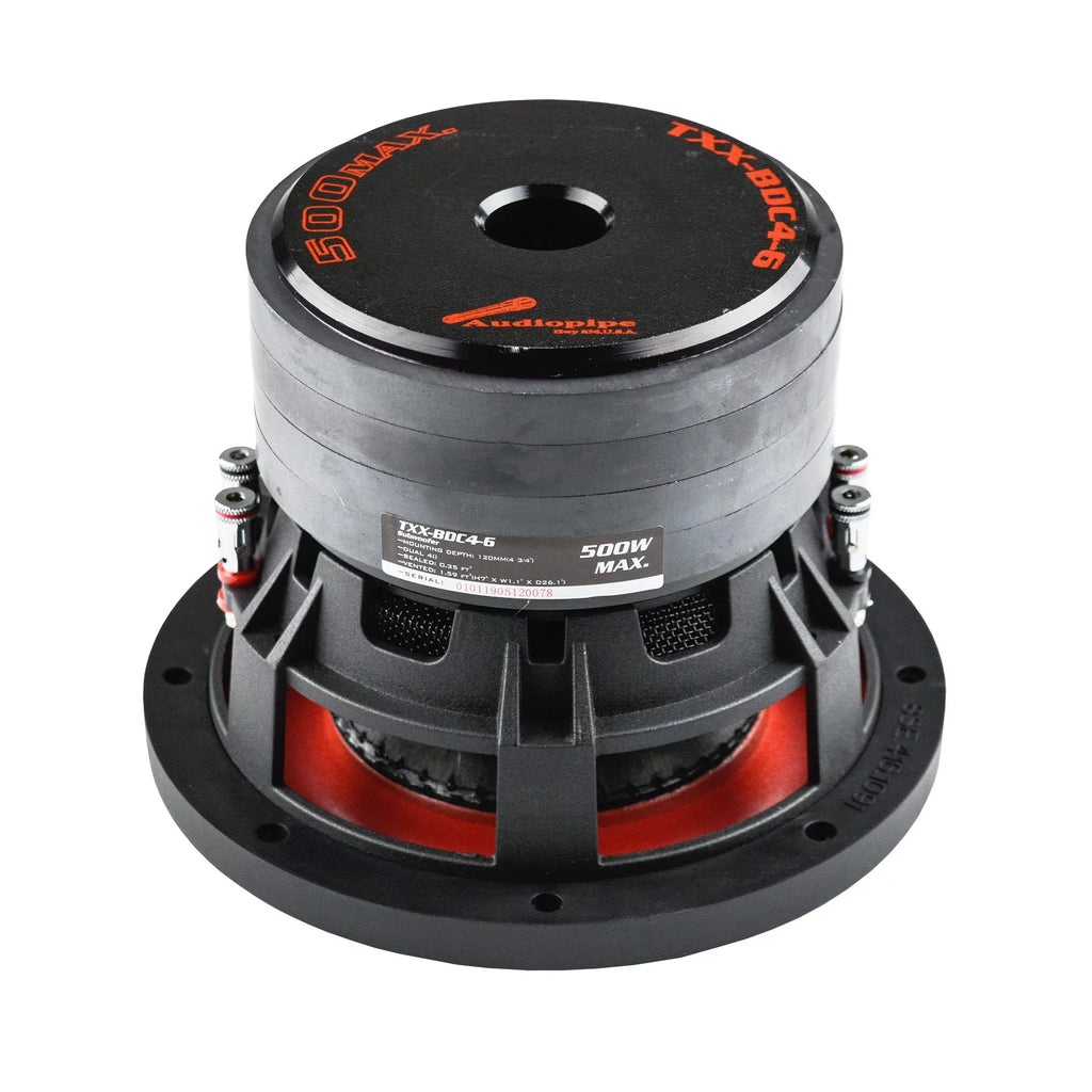 AudioPipe  Quad Stack 6.5 Inch 500 Watt Car Audio System Subwoofer