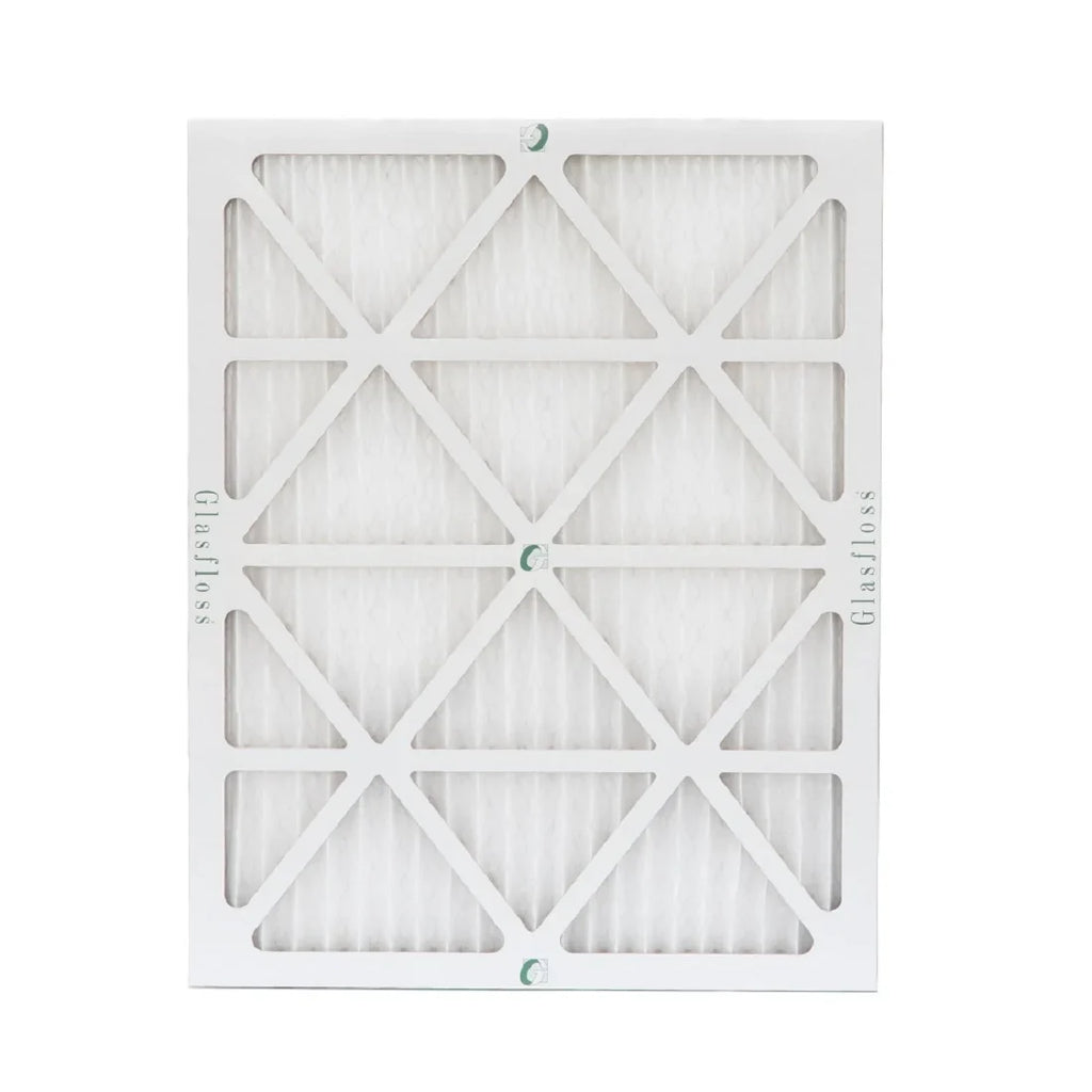 15x20x1  10 Pleated  Furnace Air Filters by Glasfloss Industries. ( 8 Pack ) Exact Size: 14-1/2 x 19-1/2 x 7/8