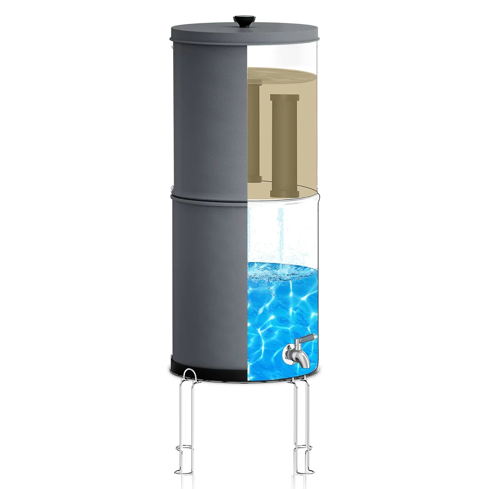 Tomshoo Water Filter System Purify Water for Camping Hiking Emergency Preparedness