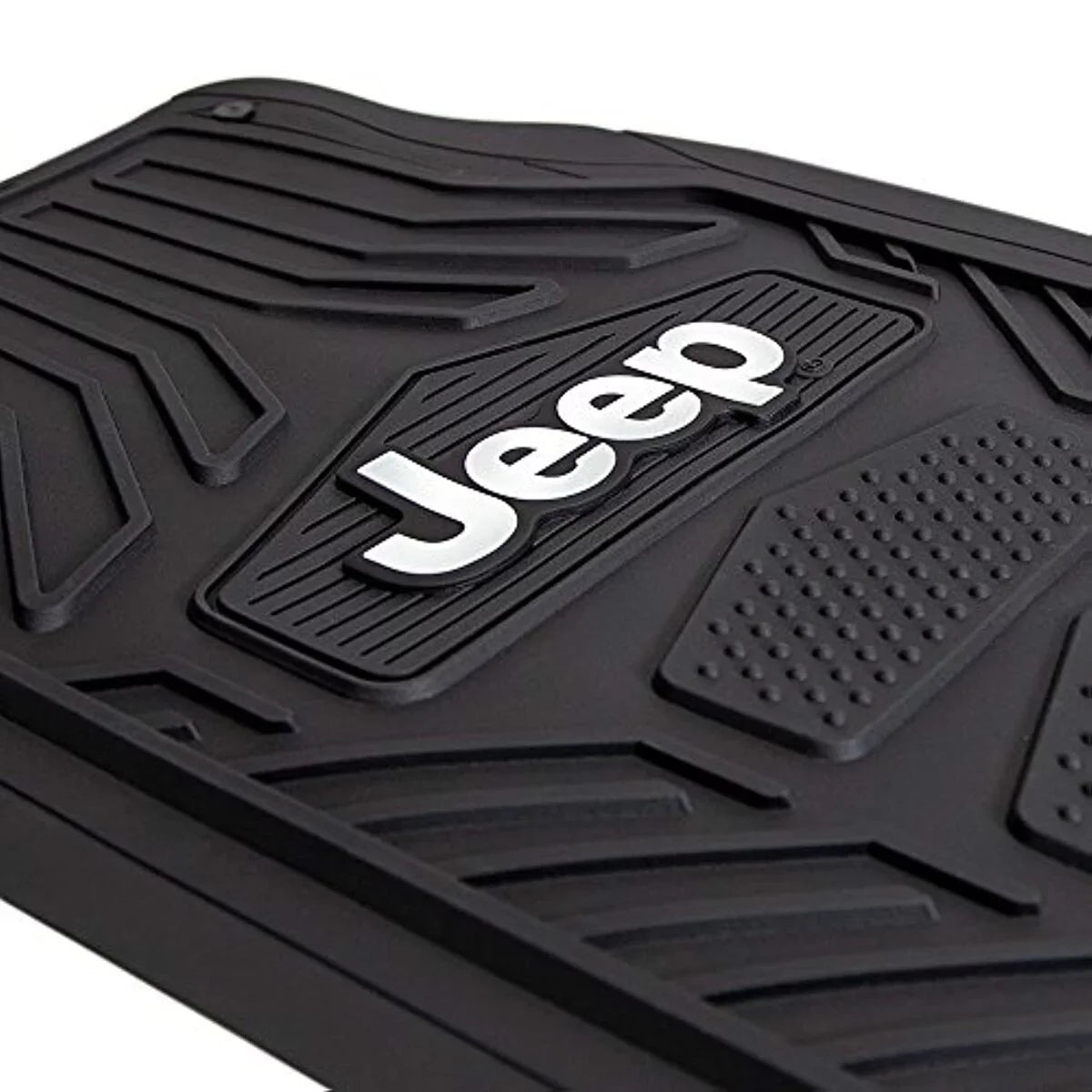 Plasticolor -001668R01 Jeep Rubber Floor Mat, Black
