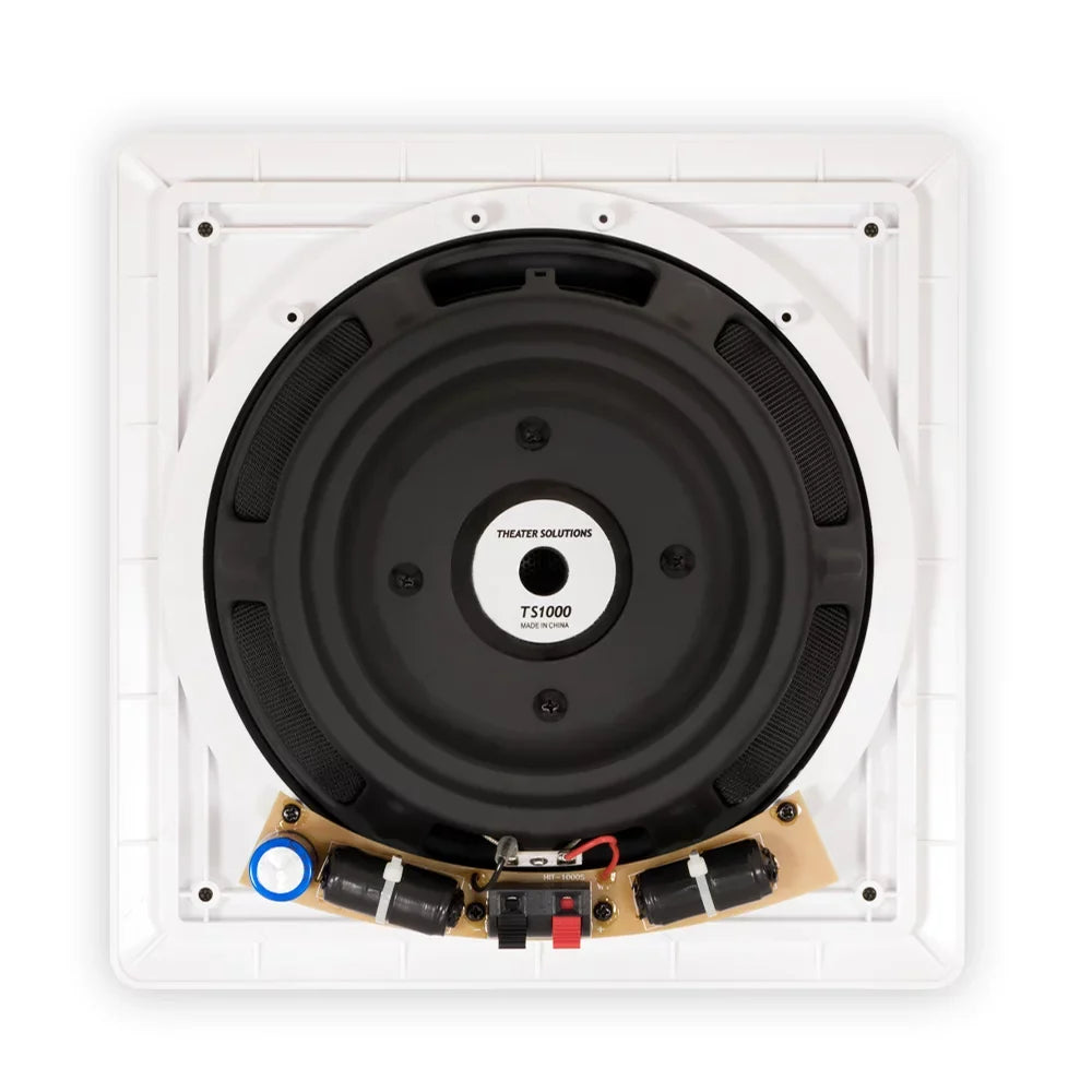 Theater Solutions  Flush Mount 10" Subwoofer Speaker and Amp Set