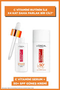 Revitalift Clinical 12 %Pure vitamin  illuminating serum &  50+  protected facial sunscreen 50ml