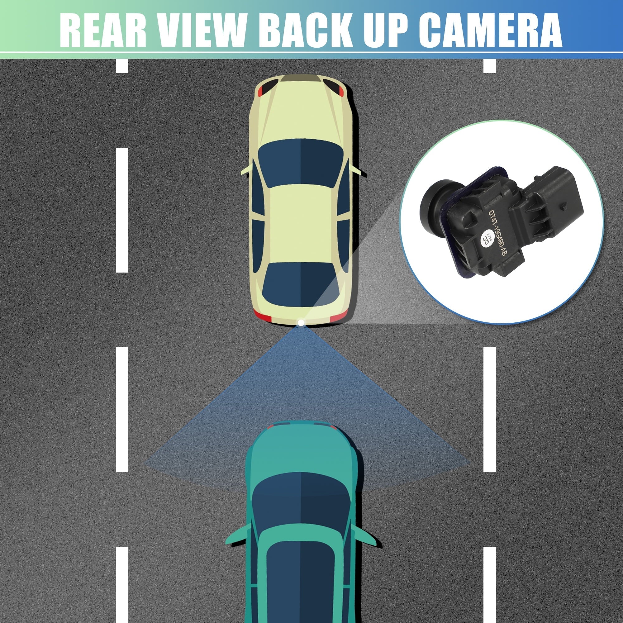 Unique Bargains -19G490- Car Rear View Backup Camera with Pry Bar for Ford Edge 11-14