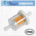 8-Pack 691035 Fuel Filter Replacement for Kawasaki   4 Stroke Engine - Compatible with 493629 Fuel Filter 40 Micron