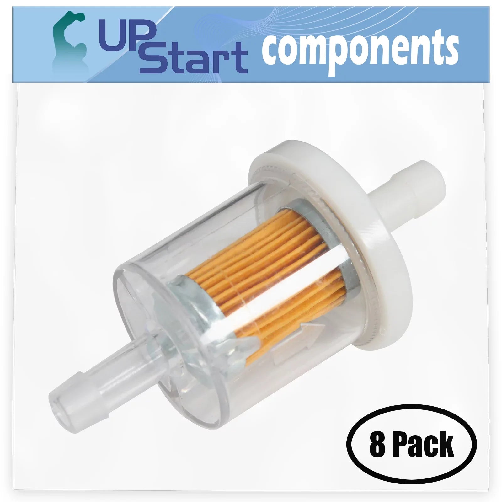 8-Pack 691035 Fuel Filter Replacement for Kawasaki   4 Stroke Engine - Compatible with 493629 Fuel Filter 40 Micron