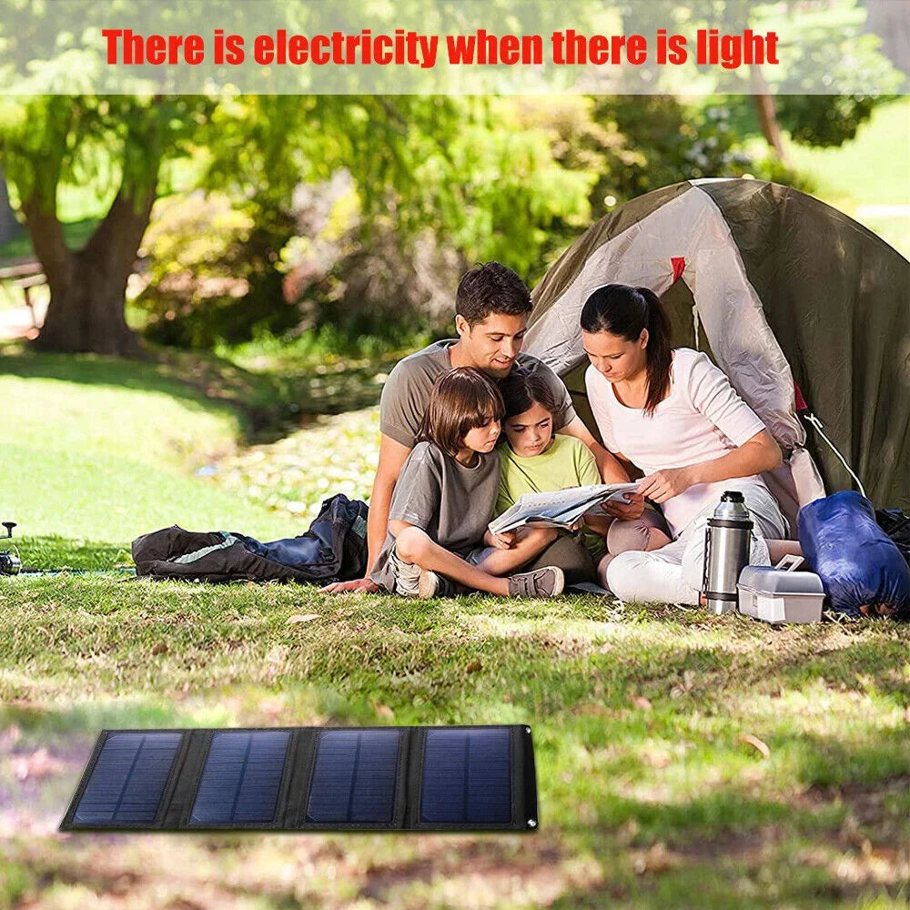 80W Solar Panel Foldable Suitable for Portable Power Station, iPhone, Ipad, Laptop,  Port, Suitable for Outdoor Camping Caravan  Travel