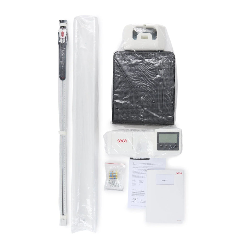 Column Scale with Height Rod seca 777 Digital Display 550 lbs. / 250 kg Capacity White Battery Operated (/1)