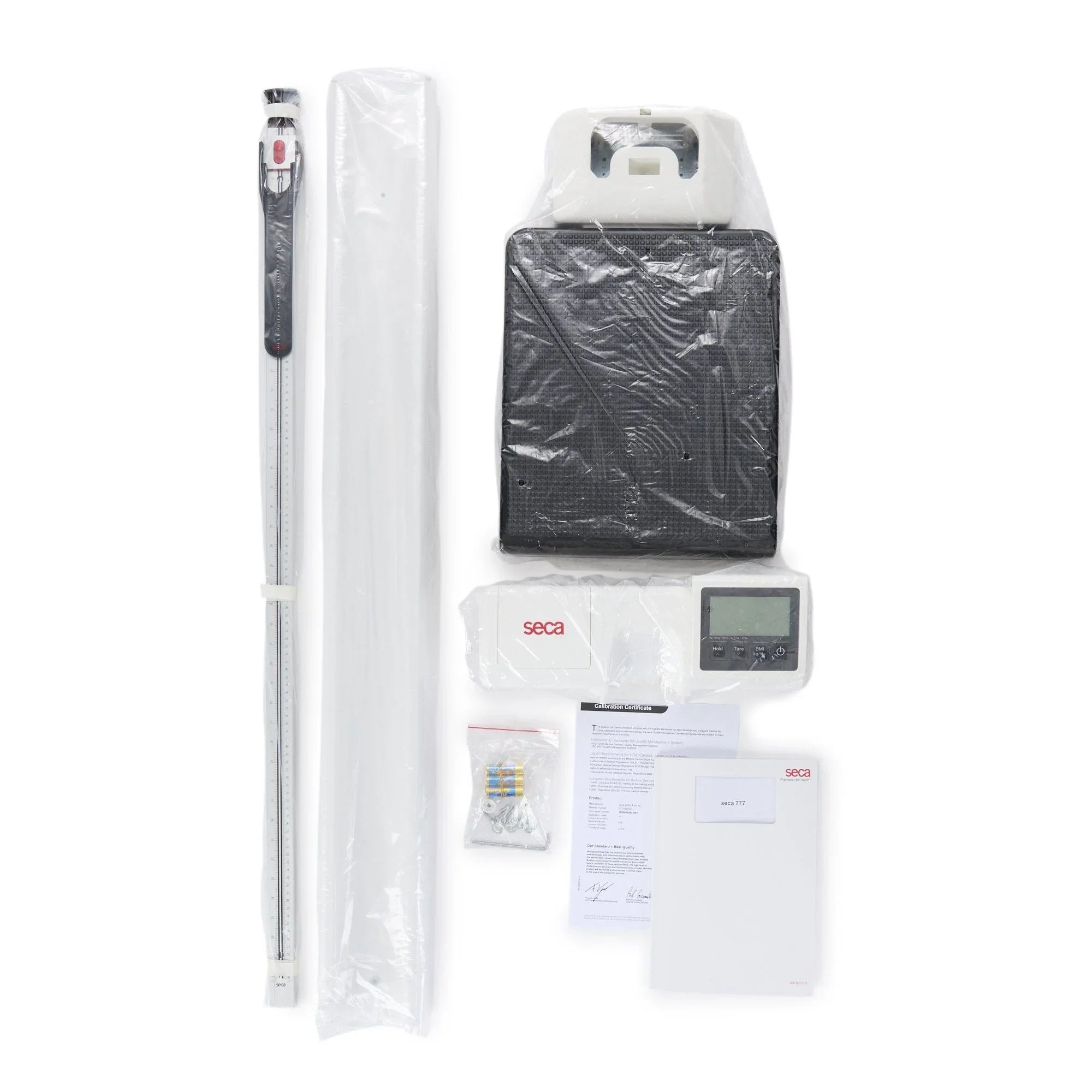 Column Scale with Height Rod seca 777 Digital Display 550 lbs. / 250 kg Capacity White Battery Operated (/1)