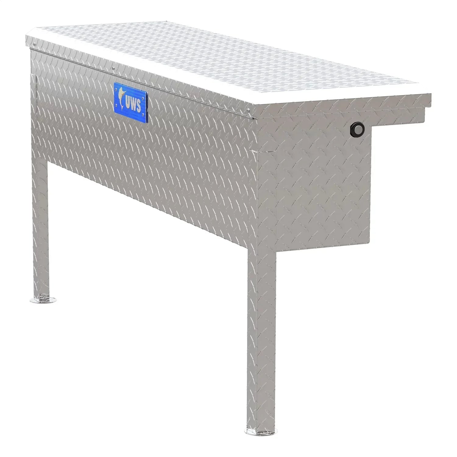 '-48- Side Mount Series Single Lid Tool Box;  48 in. x  11.25 in. x  11 in.; Low Profile; Brite Aluminum; Mounting Hardware Not Included;