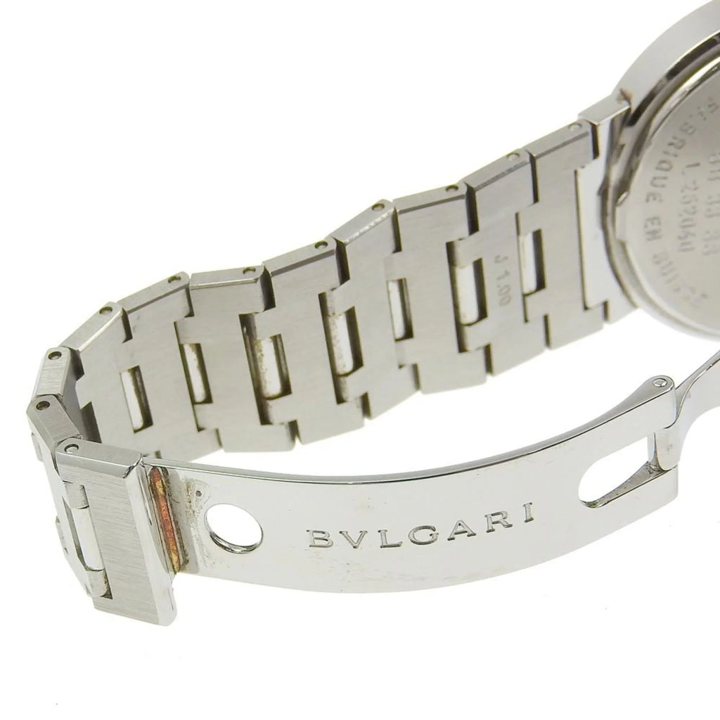 Pre-Owned Bvlgari  Watch  Stainless Steel Quartz Analog Display Black Dial Bulgari Men's  (Fair)