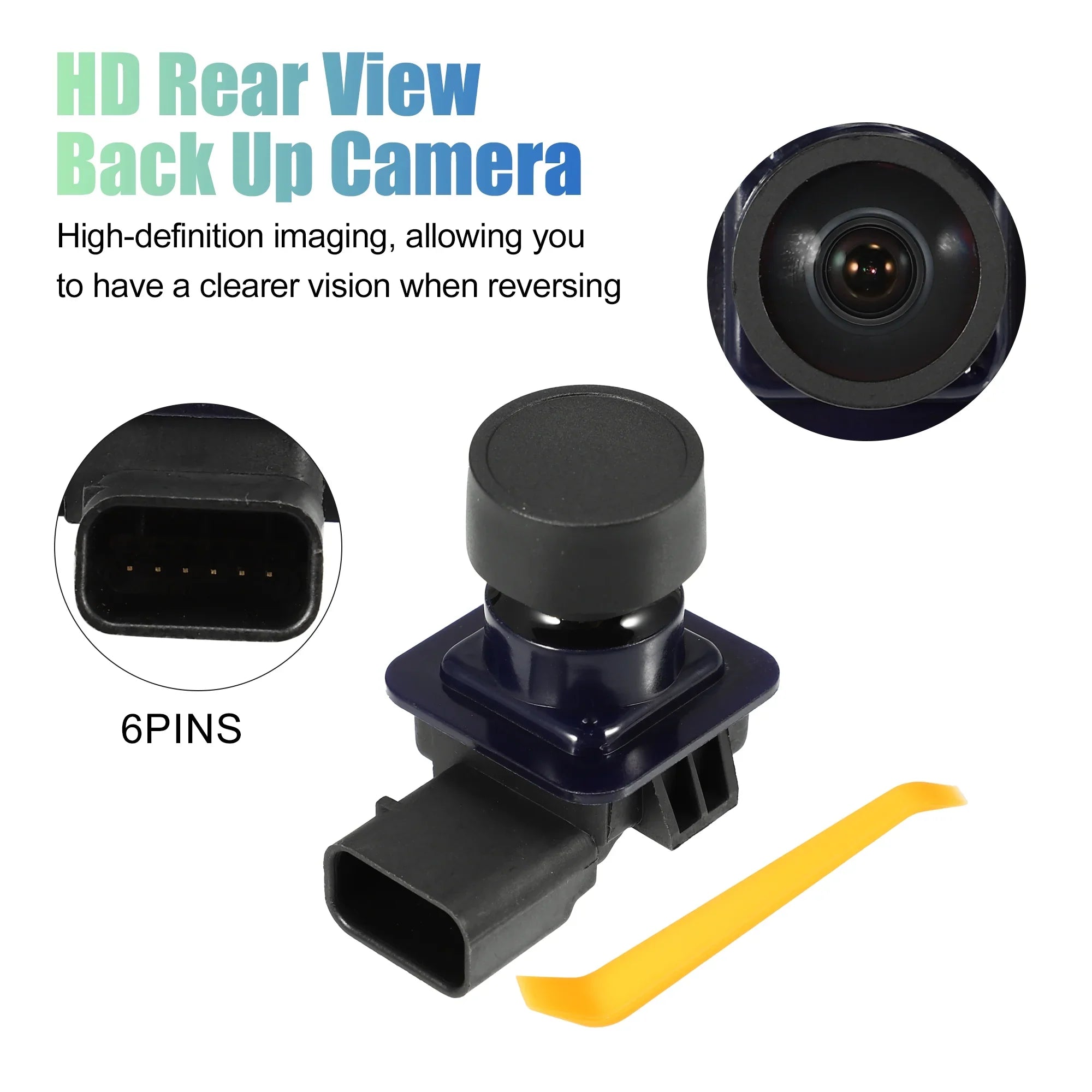 Unique Bargains -19G490- Car Rear View Backup Camera with Pry Bar for Ford Edge 11-14