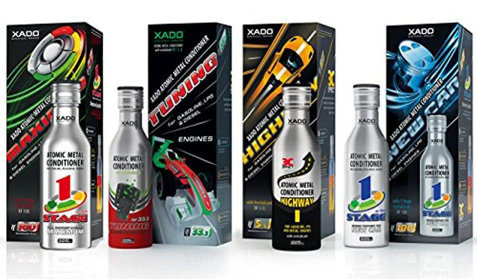Xado Atomic Metal Conditioner Maximum with 1 Stage Revitalizant Treatment and Additive for Gasoline  and Diesel Engines
